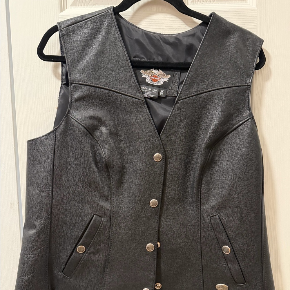 Harley-Davidson Black Leather Vest